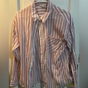 Striped button up